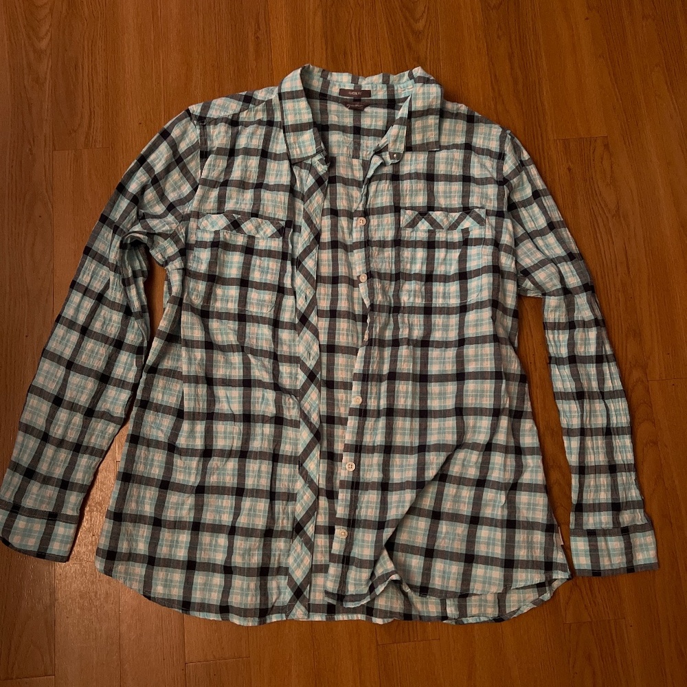 Eddie Bauer Woman’s Blue Flannel